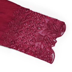 Classic Maroon 2-Piece Embroidered Lawn Suit