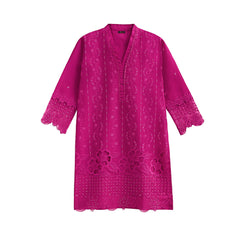 Classic Shocking pink 2-Piece Embroidered Lawn Suit