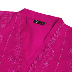Classic Shocking pink 2-Piece Embroidered Lawn Suit