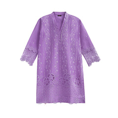 Classic Purple 2-Piece Embroidered Lawn Suit