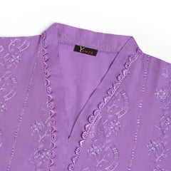 Classic Purple 2-Piece Embroidered Lawn Suit