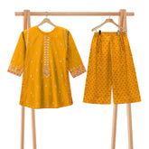 Embroidered Mustered 2 Piece Suit 104