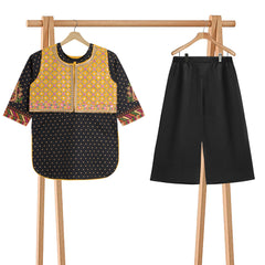 Bright Festive Lawn black Suit for Girls (2-Piece Set)