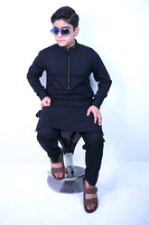YUMZZ Dark Blue Shalwar Kameez
