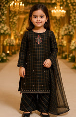 Cotton Net Kurta Shalwar for Girls – Festive & Elegant Look