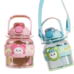Cute Cartoon Kids Water Bottle - BPA-Free, Leak-Proof, 1000ml