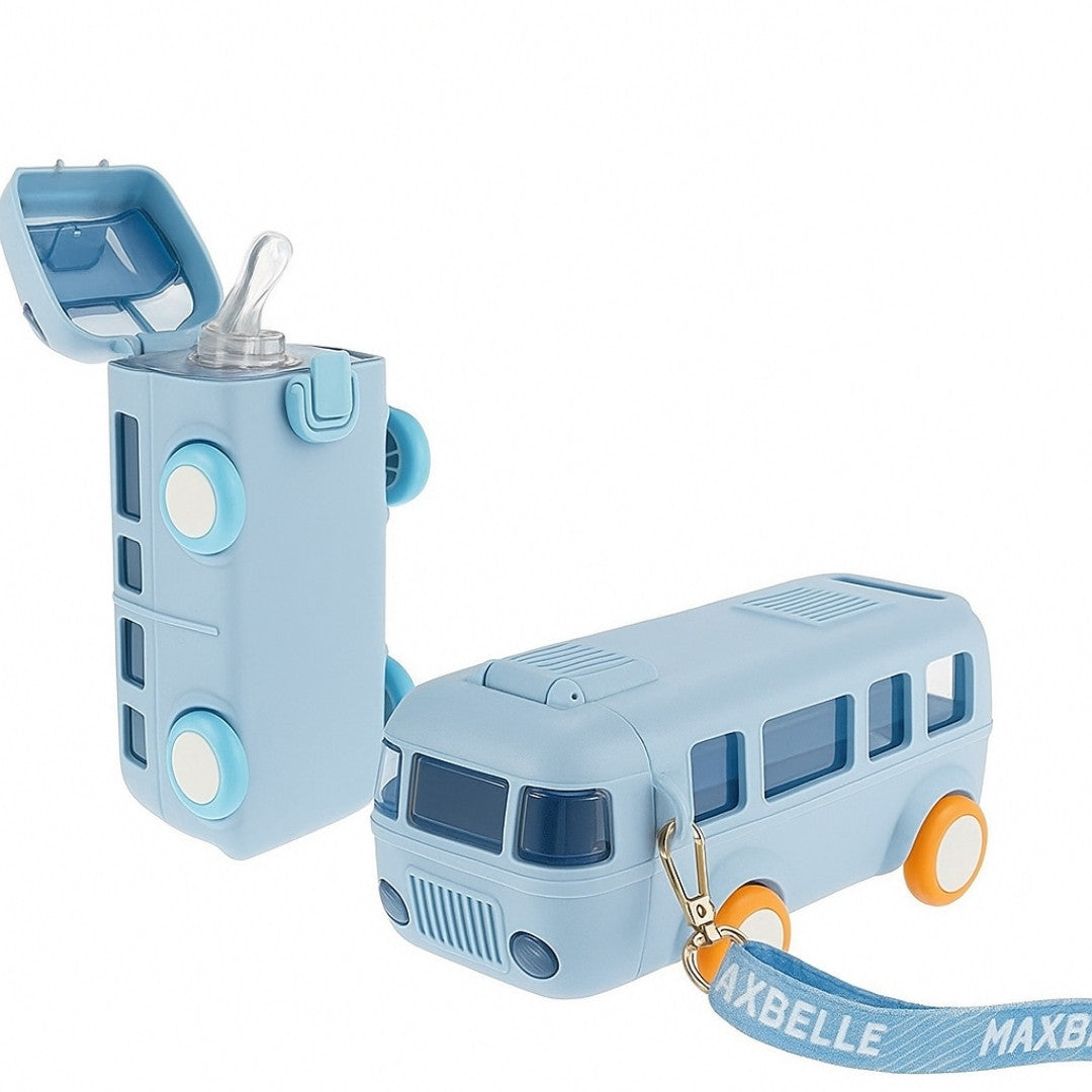 Cute bus shaped kids water bottle – BPA free & leakproof – Yumzz.pk
