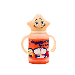 Doraemon Baby Feeder 120ml with Star-Shaped Cap, BPA-Free, Leak-Proof and Easy-to-Hold Handles for Infants