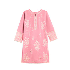 Baby pink 2 piece girl Lawn Suit