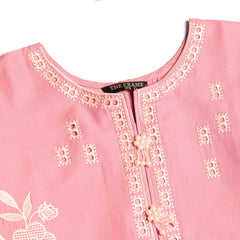 Baby pink 2 piece girl Lawn Suit