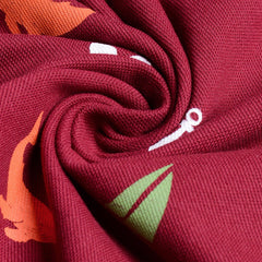 Classic Printed Polo Red T-Shirt