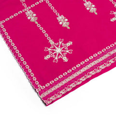 Shocking Pink Embellished 2 piece Lawn Suit
