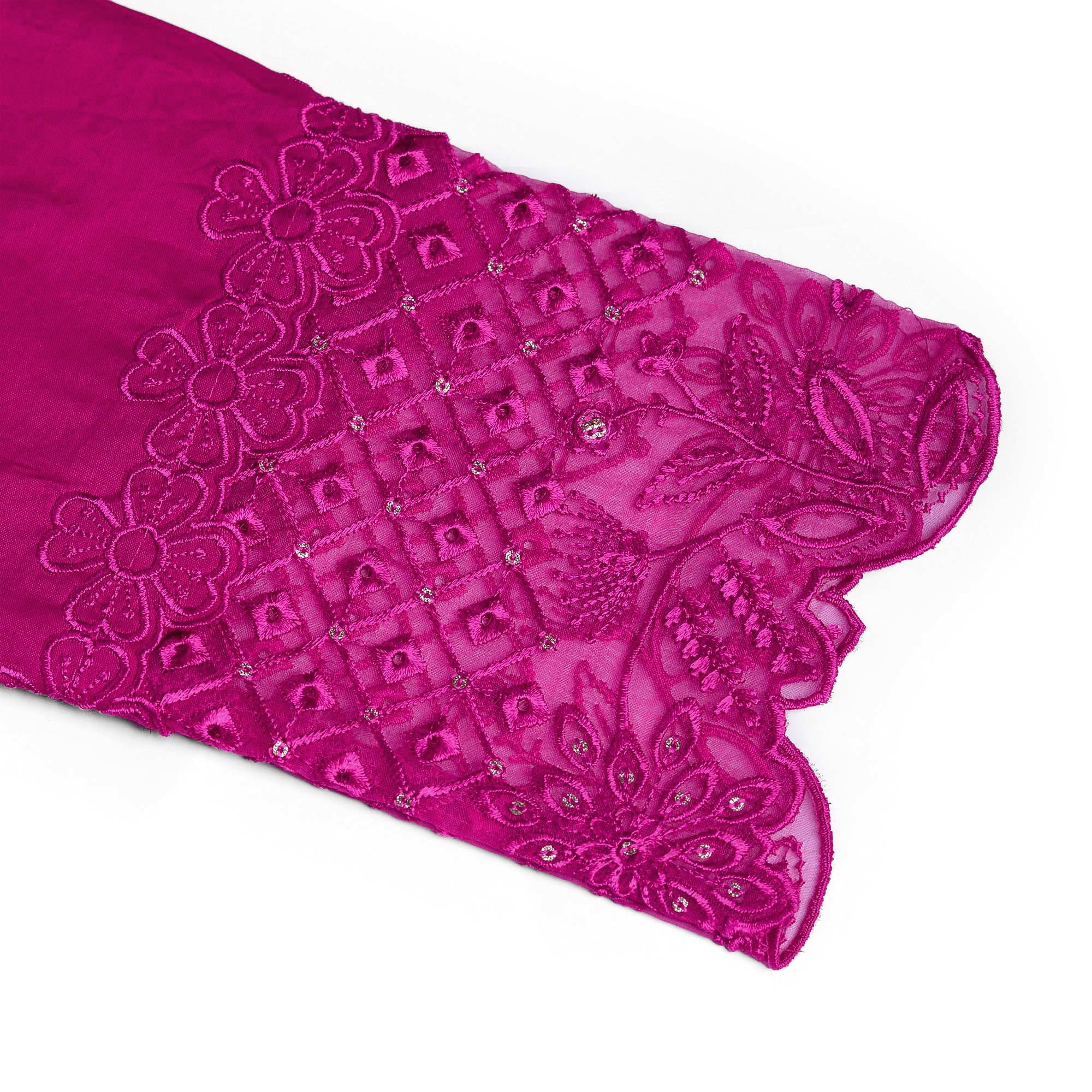 Classic Shocking pink 2-Piece Embroidered Lawn Suit