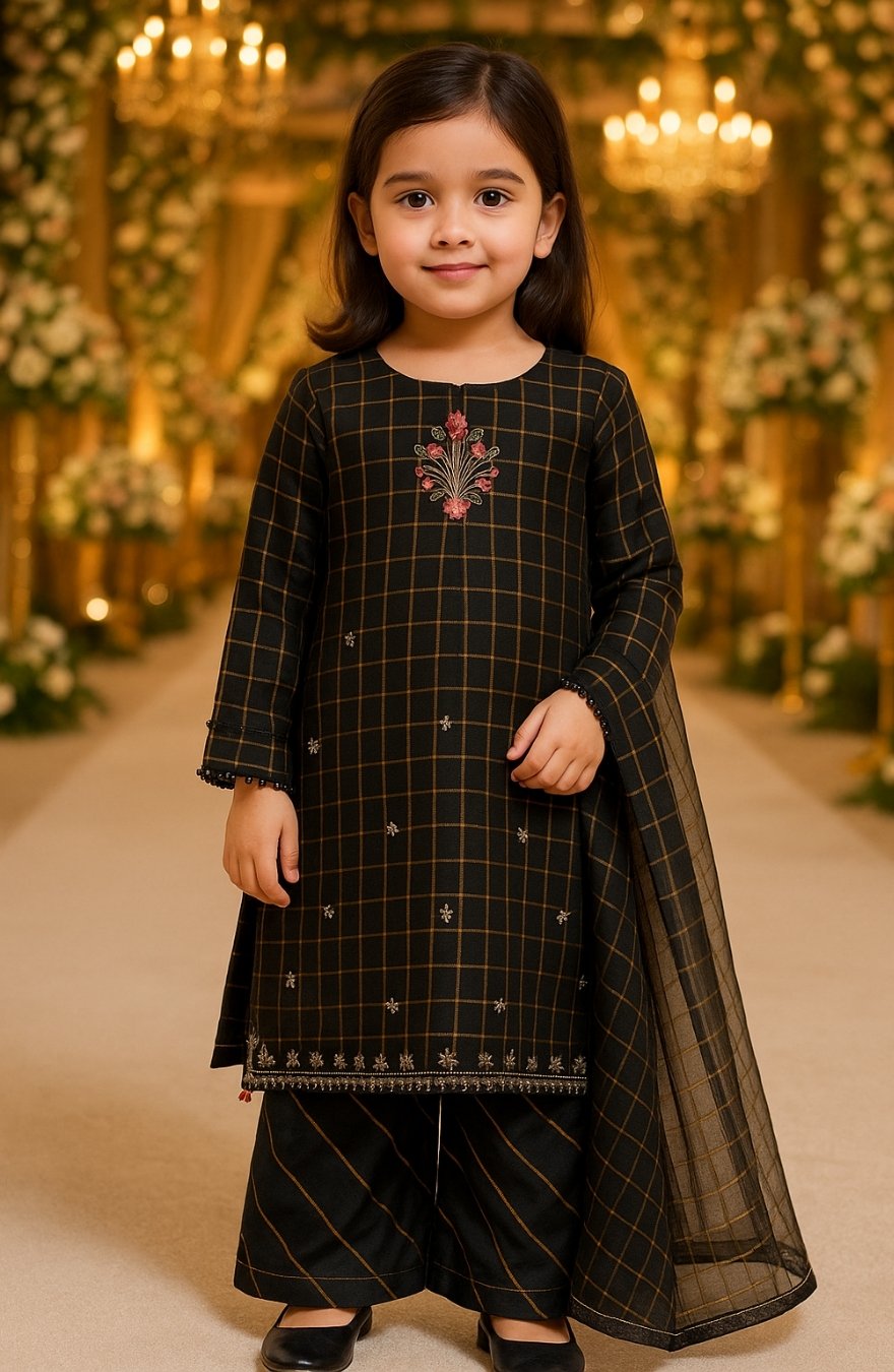 Cotton Net Kurta Shalwar for Girls – Festive & Elegant Look