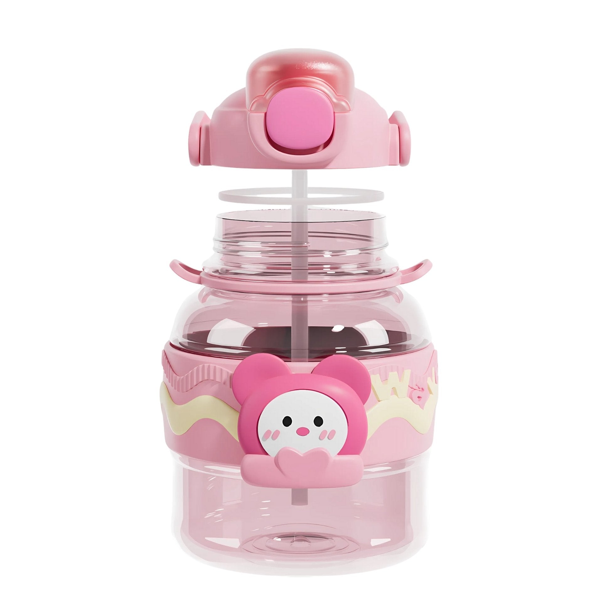Cute Cartoon Kids Water Bottle - BPA-Free, Leak-Proof, 1000ml