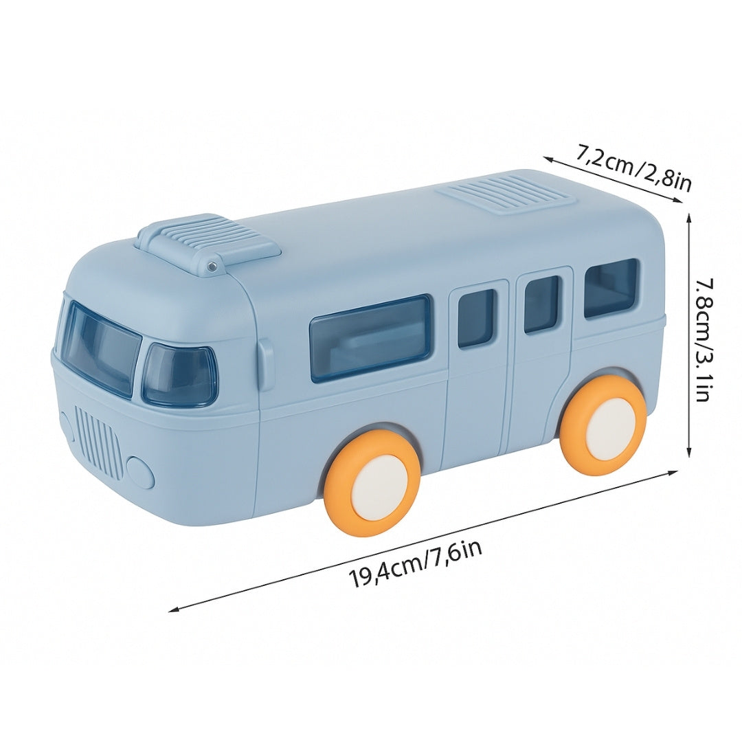 Cute bus shaped kids water bottle – BPA free & leakproof – Yumzz.pk