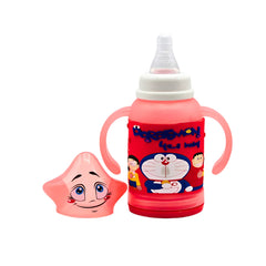 Doraemon Baby Feeder 120ml with Star-Shaped Cap, BPA-Free, Leak-Proof and Easy-to-Hold Handles for Infants