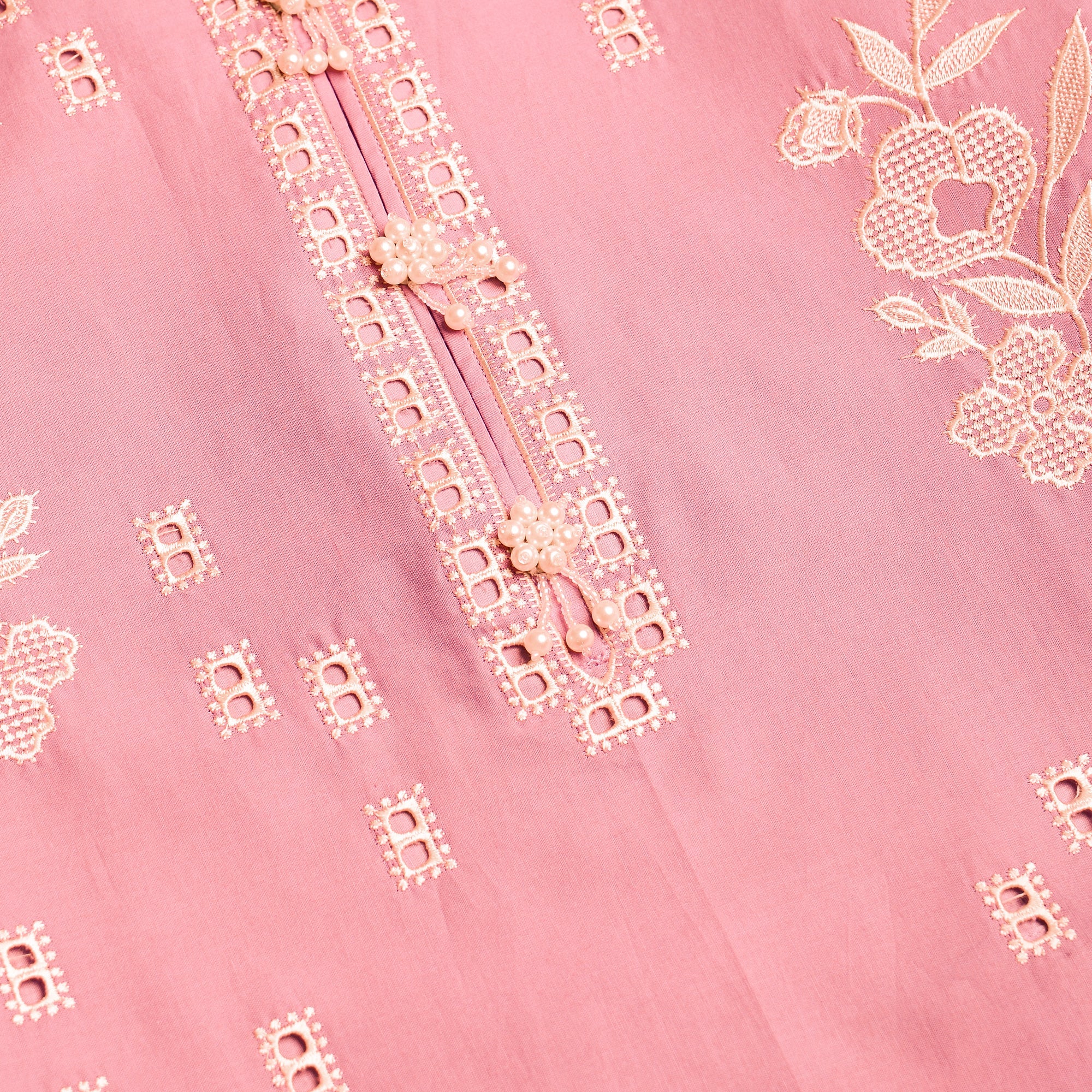 Baby pink 2 piece girl Lawn Suit