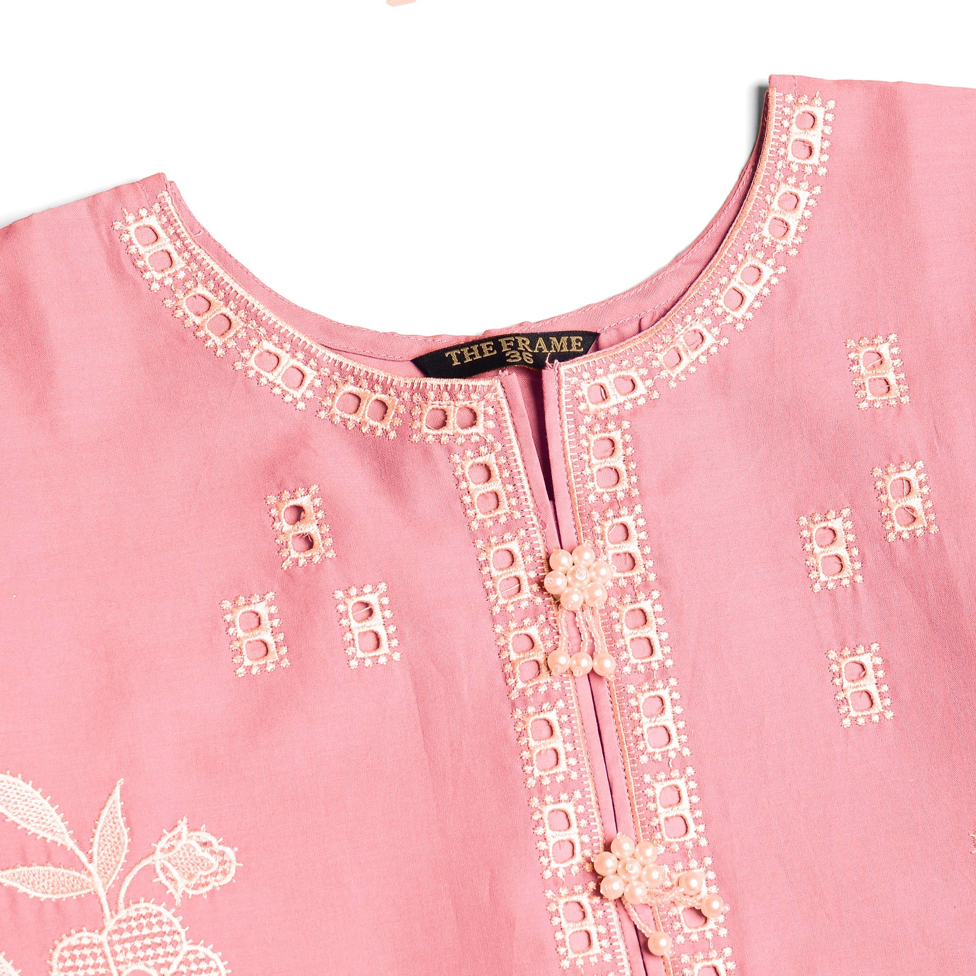 Baby pink 2 piece girl Lawn Suit