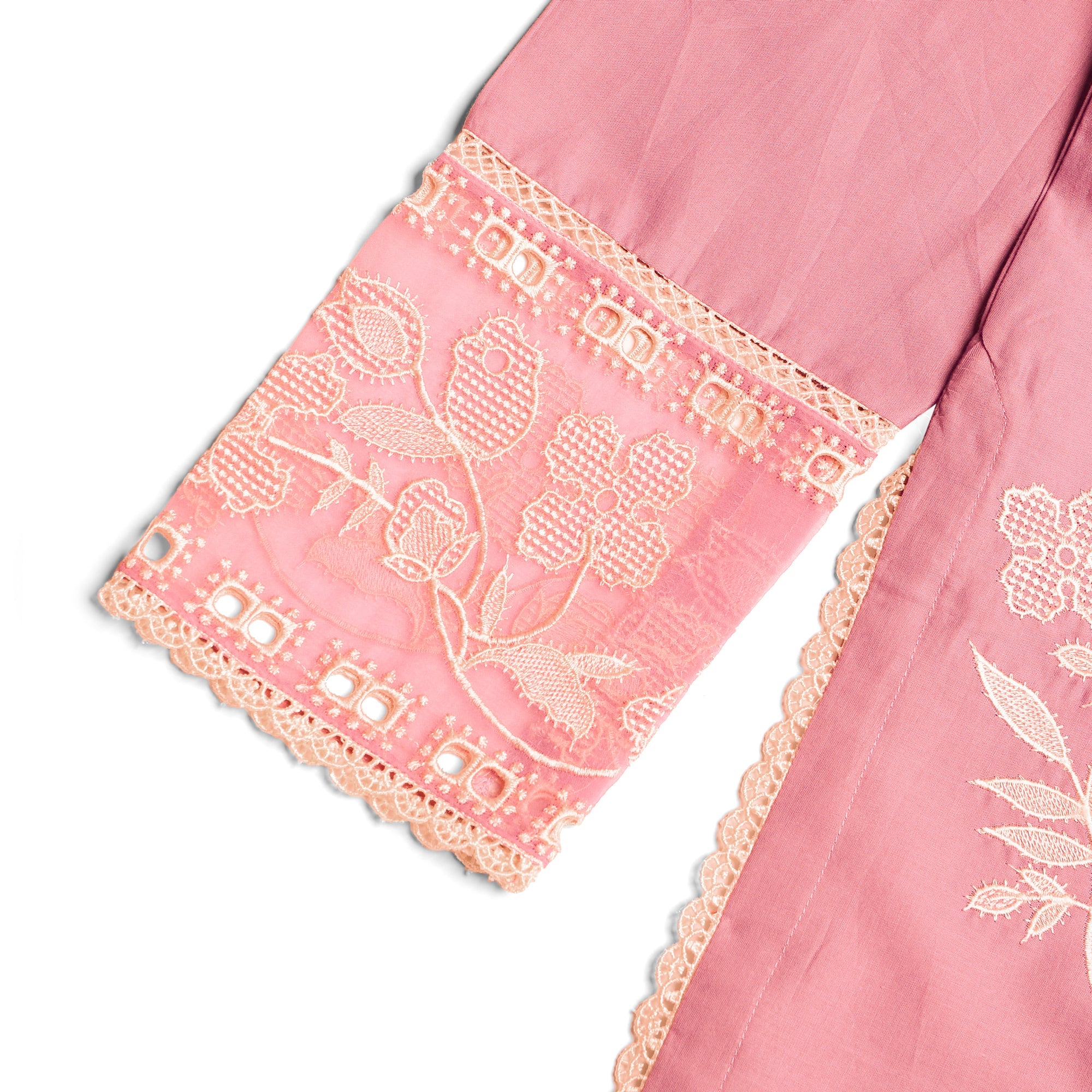 Baby pink 2 piece girl Lawn Suit