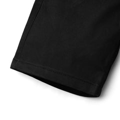 Boys' Black Cotton Drawstring Shorts